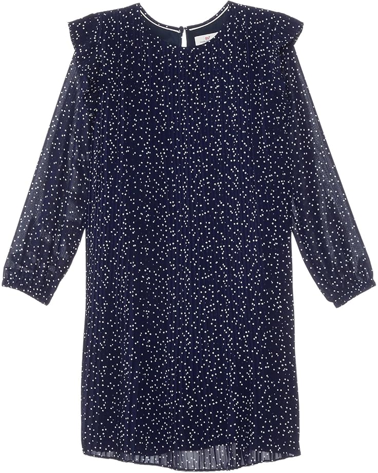 

Платье Vineyard Vines Kids Pleated Dress, цвет Scattered Dot/Navy