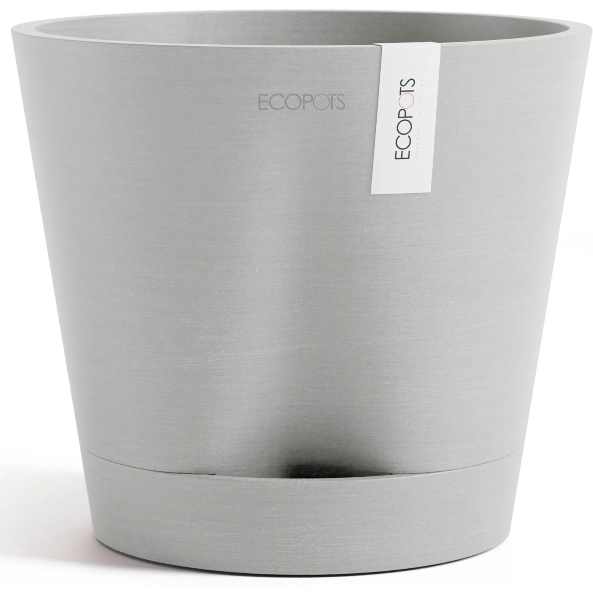 

Цветочный горшок ECOPOTS «Венеция 2 20 белый серый», для внутреннего использования