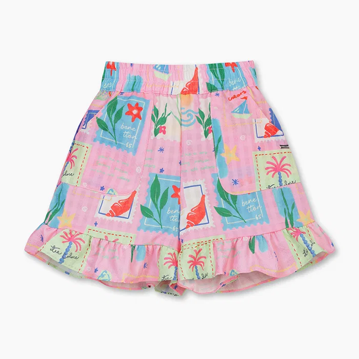 Детские шорты Multi Play розовые от Benetton Kids