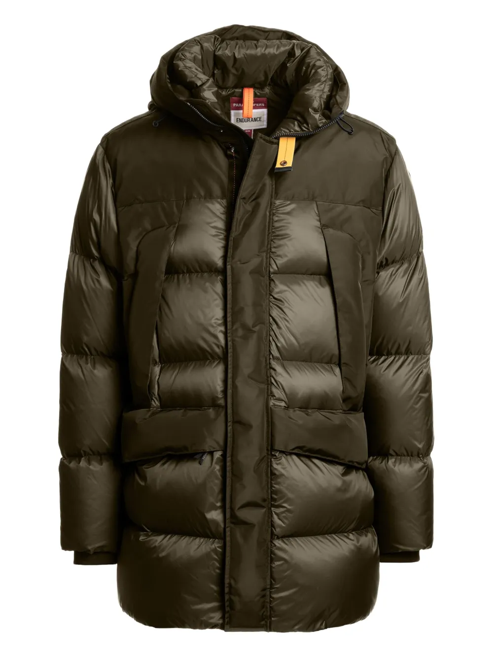 

Стеганое пальто с капюшоном Parajumpers, зеленый