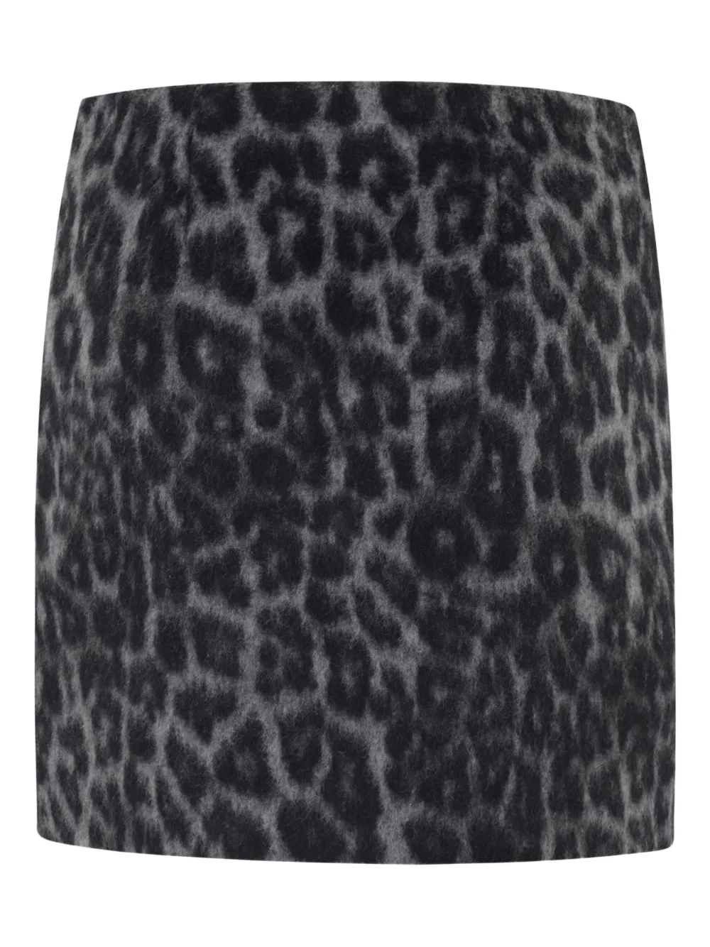 

Мини-юбка с леопардовым принтом Federica Tosi, черный