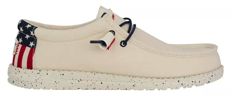 

Мужские кроссовки Hey Dude Wally Americana, цвет Cream Off White
