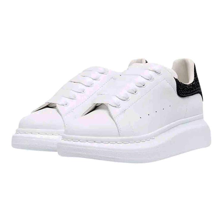 Alexander McQueen Кроссовки Oversized Low top Stylish Skateboarding Shoes White Black Kids' — фото 4