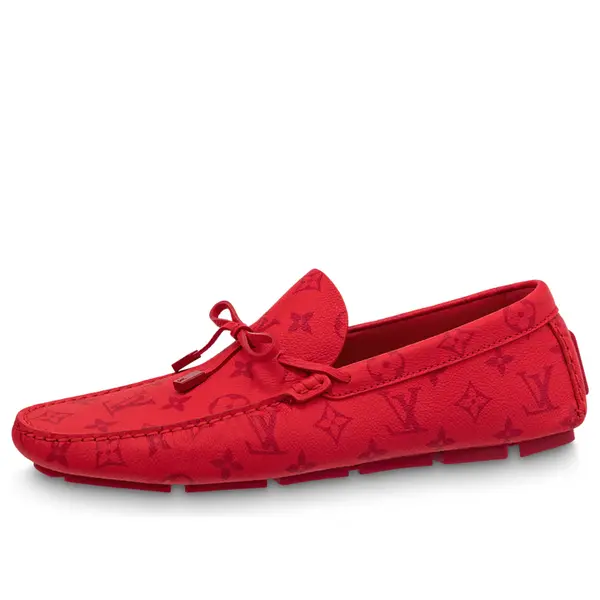 

Кроссовки driver moccasin shoes 'red monogram' Louis Vuitton, красный