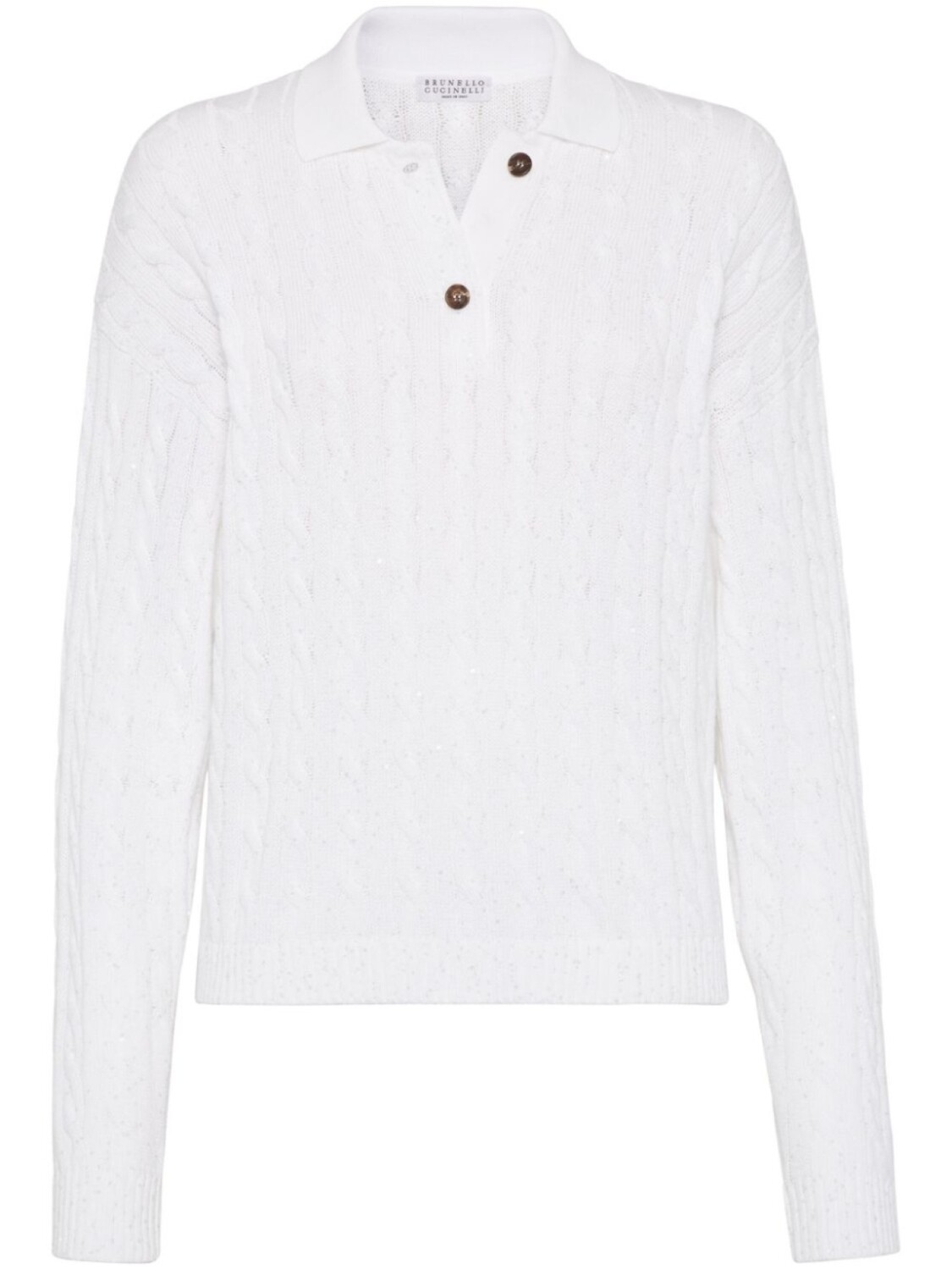 

Brunello Cucinelli свитер Dazzling, белый