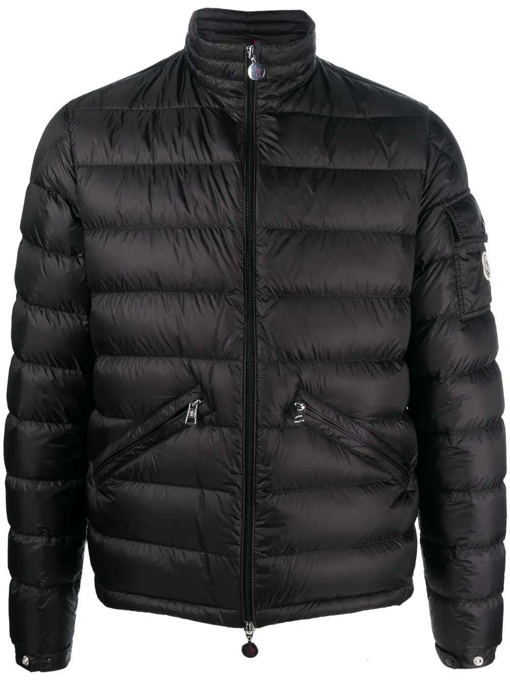 

Пуховик на молнии MONCLER, черный