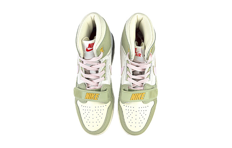 Кроссовки JORDAN Legacy 312 Vintage Basketball Shoes Women's High-Top Green/Pink — фото 2