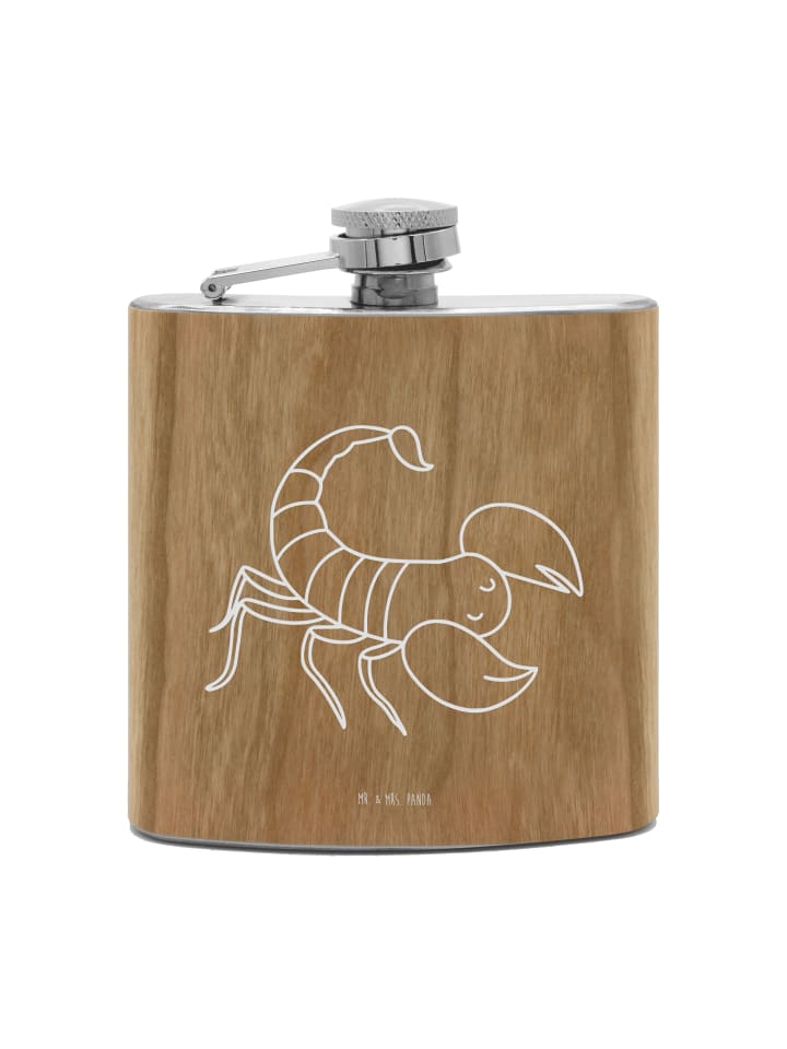 

Mr. & Mrs. Panda Фляжка Flachmann Schildkröte MHerzieren mit Spruch in Braun