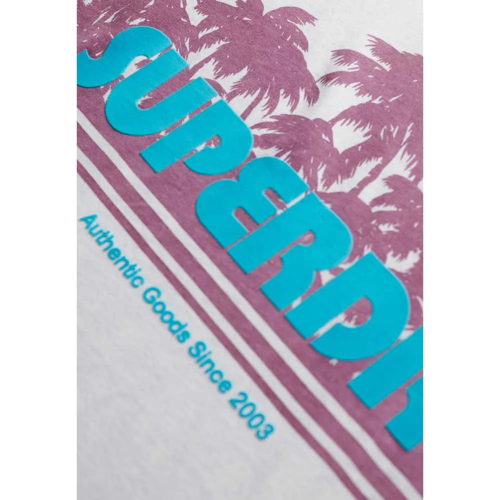 Футболка с коротким рукавом Superdry Outdoor Stripe Relaxed, белый — фото 4