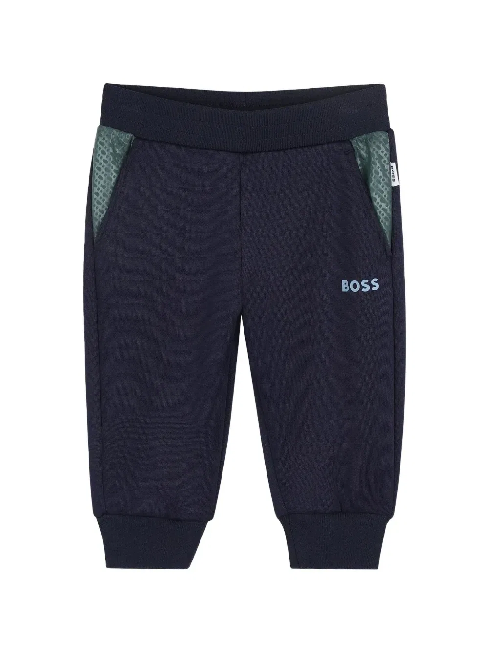 Спортивный костюм с логотипом и вставками Boss Kidswear, синий — фото 4