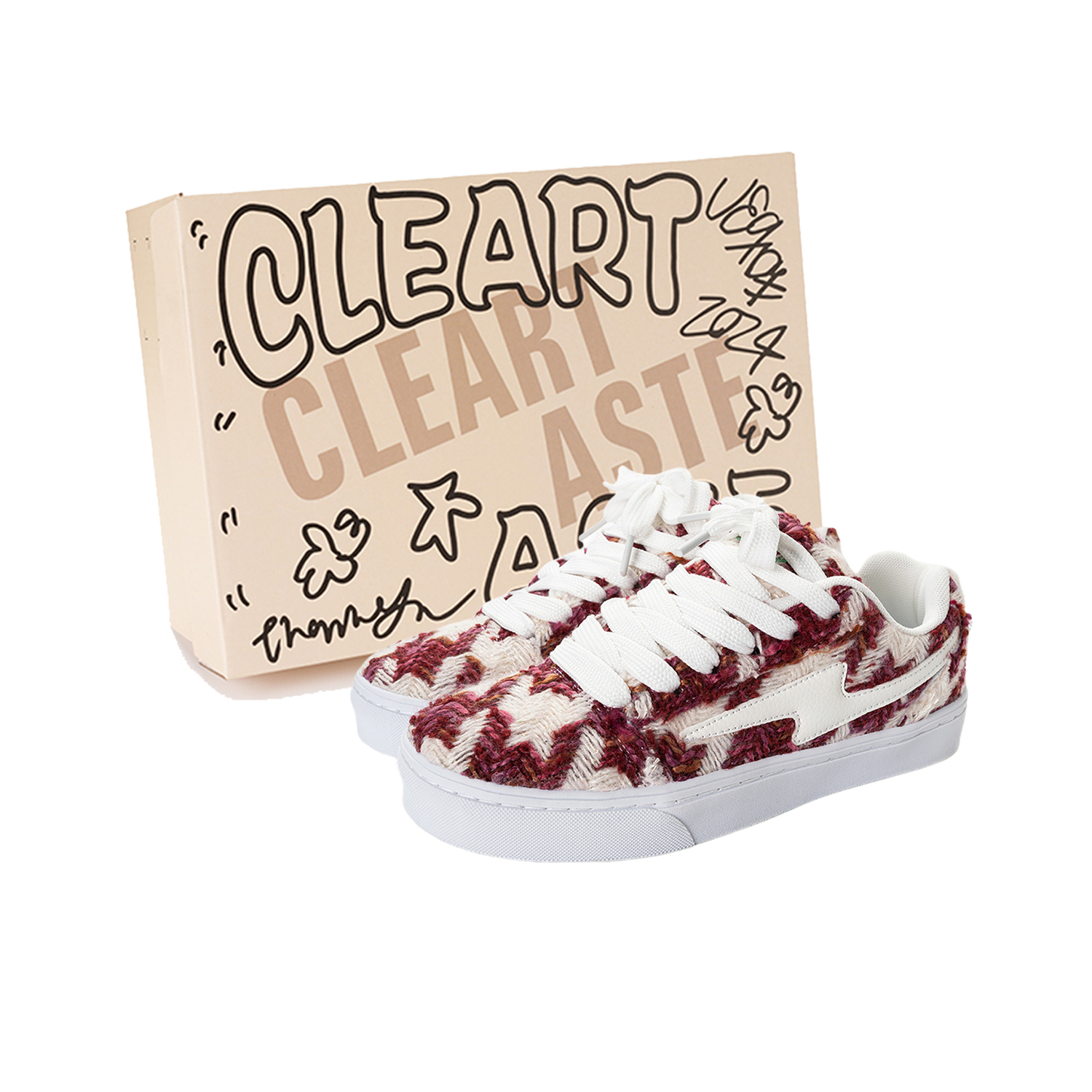 

CLEARTASTE Низкие скейтерские кросcовки унисекс деним черные, цвет Denim Black