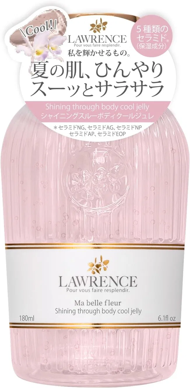 Гель-крем для тела Lawrence Shining Through Body Cool Jelly 180 мл, охлаждающий цветочный аромат