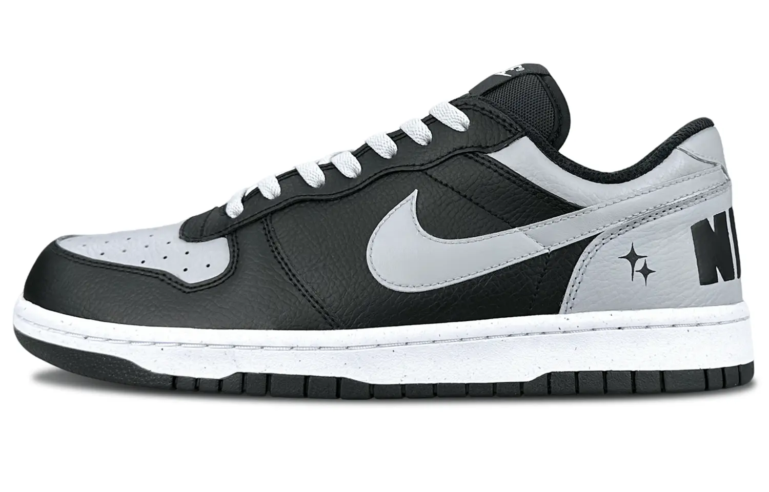 

Nike Мужские износостойкие дышащие низкие скейтборд-кроссовки, черный и серый