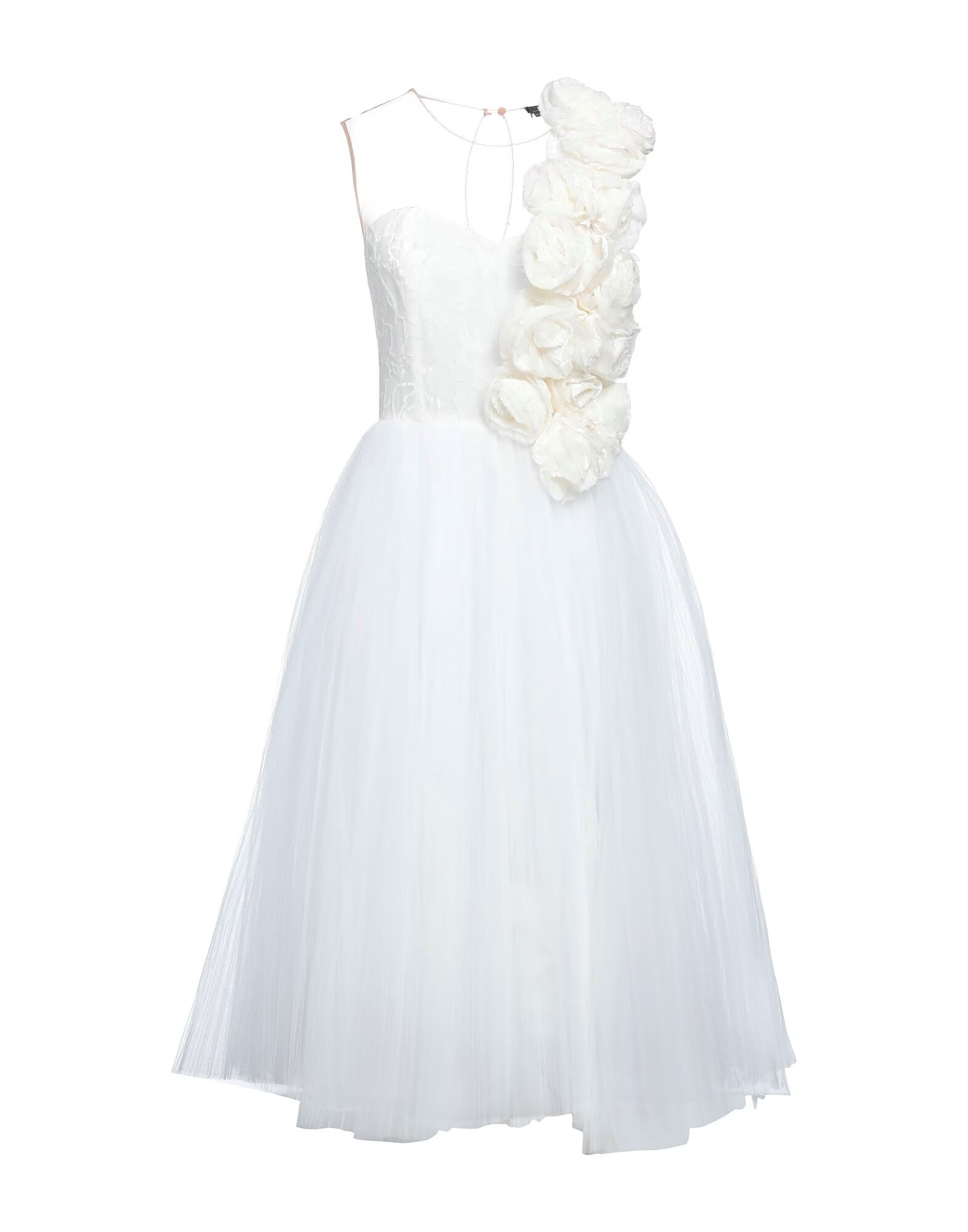 

Платье миди Elisabetta Franchi, айвори