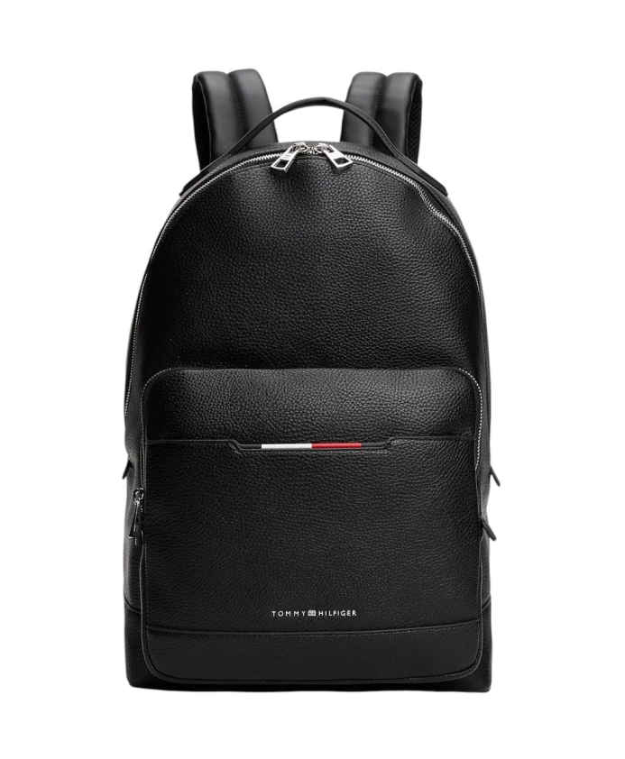 

Мужской черный рюкзак с карманами на молнии. Tommy Hilfiger, черный
