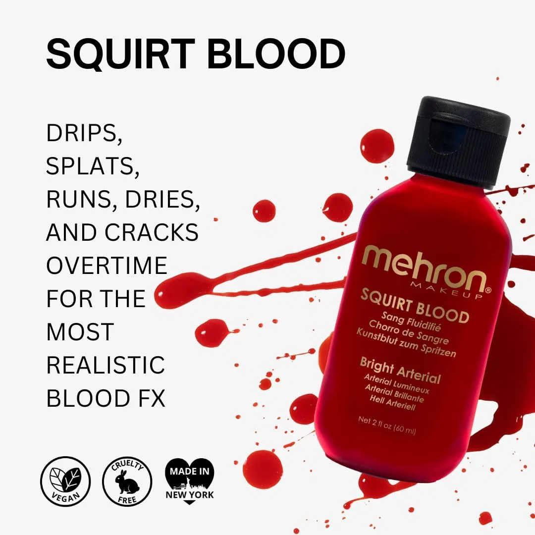 Искусственная кровь Mehron Squirt Blood, 2 oz, красный — фото 2