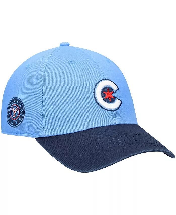 

Мужская голубая регулируемая кепка Chicago Cubs City Connect Clean Up '47 Brand, синий