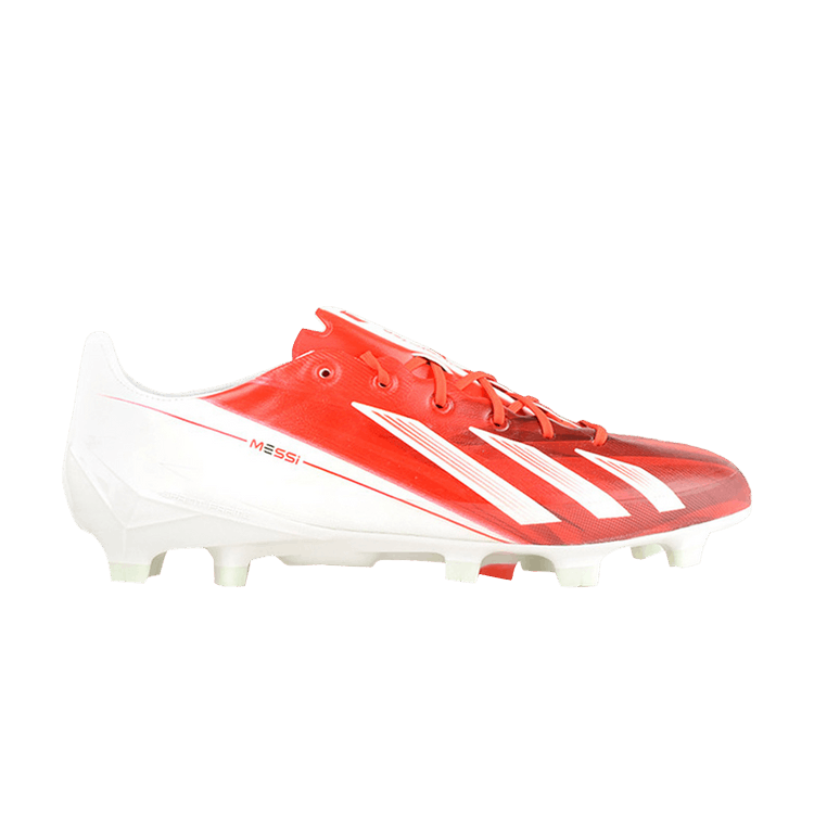 

Кроссовки Messi Adizero F50 TRX FG 'White Red', красный