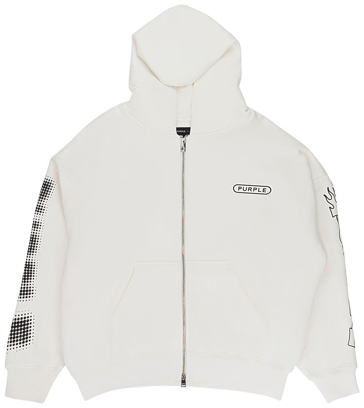 

Худи PURPLE BRAND HWT Fleece Full Zip Hoodie 'Off White', кремовый