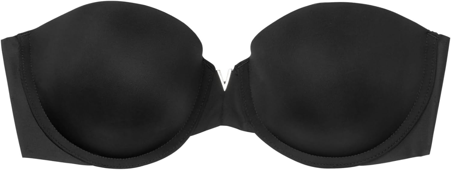 Victoria's Secret Женский Бюстгальтер Bare Push Up Strapless, Бюстгальтеры для женщин (32A-38DDD), Black — фото 3