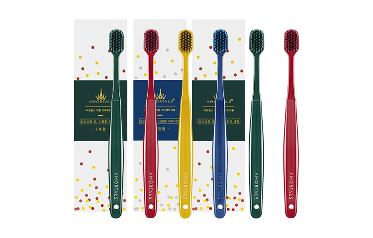 

Супермягкая зубная щетка с широким наконечником набор для пары очистка AMORTALS