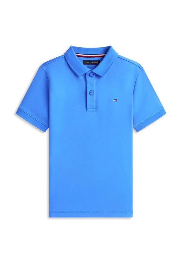 Базовая рубашка поло из трикотажа интерлок стандартного кроя Tommy Hilfiger, Empire Blue — фото 4