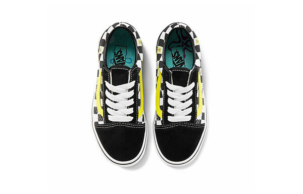 Кроссовки spongebob squarepants x old skool 'off the wall' Vans, черный — фото 2