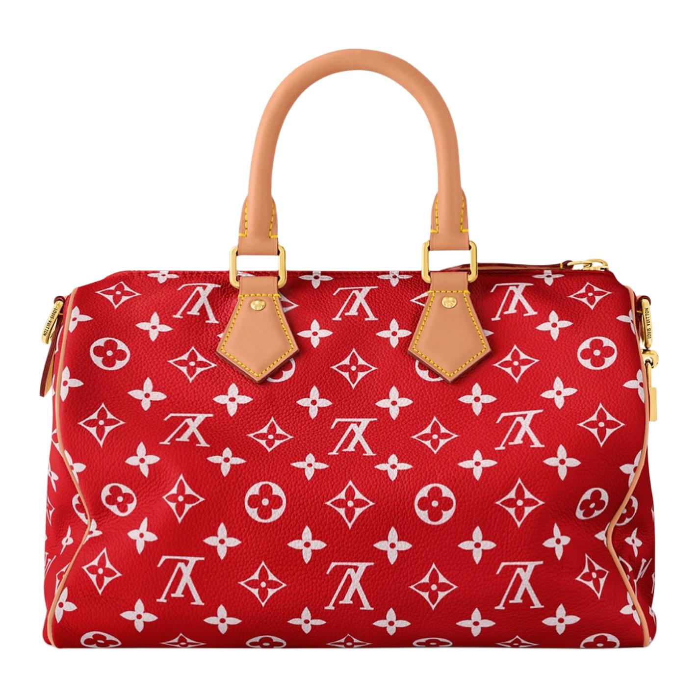 Сумка Speedy Bandouliere 30 Rouge P9 LOUIS VUITTON, basic set (bag+dust bag) — фото 4