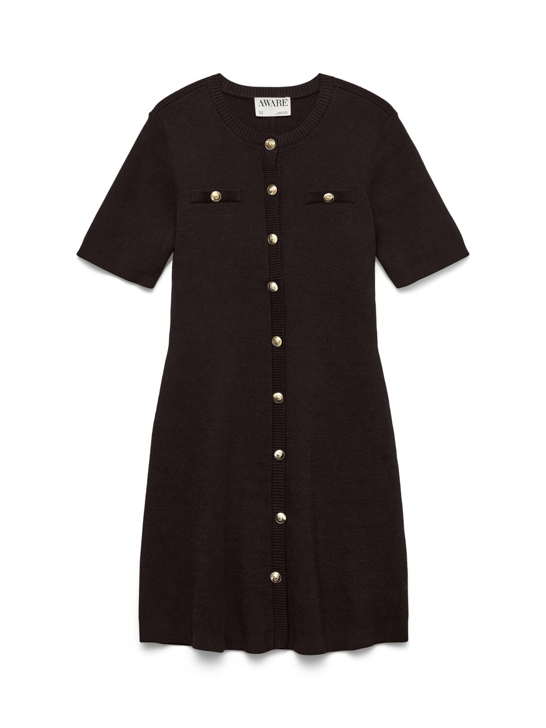 

Vero Moda Curve Вязаное платье 'AWCPicco' в темно-коричневом цвете