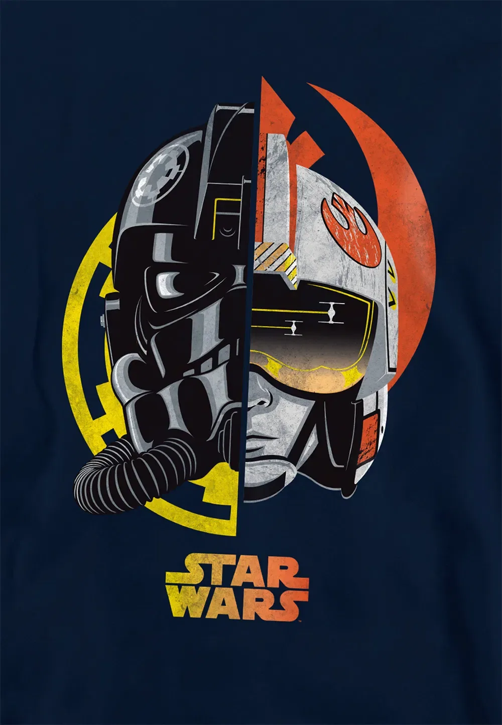 Детская худи Star Wars Split Helmet Disney, темно-синий — фото 2