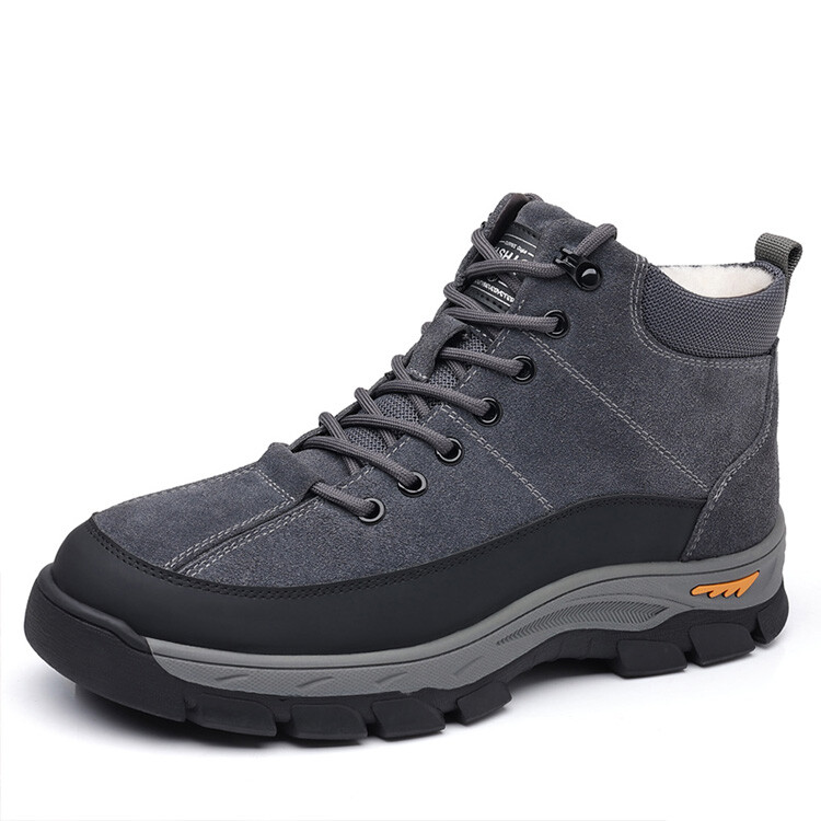 

Зимние ботинки мужские Gzz, цвет Gray cotton shoes