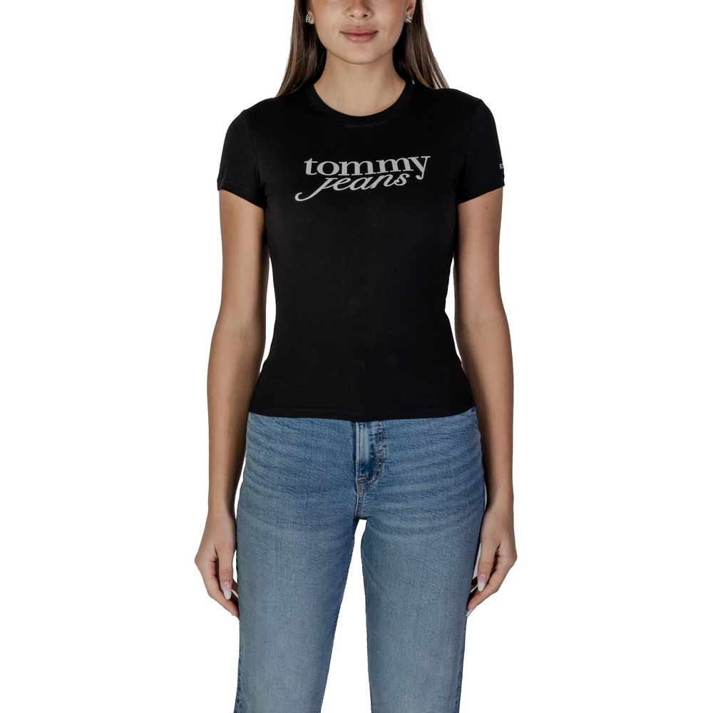 

Черные хлопковые топ и футболка Rigenerato Tommy Jeans