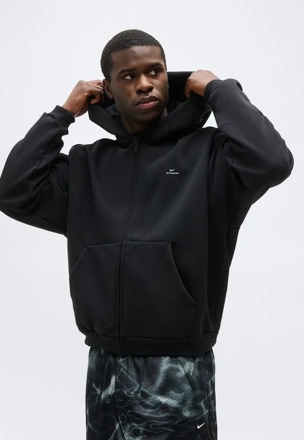 Стандартная куртка на молнии, толстовка на молнии Nike Performance, Black/Pale Ivory — фото 4