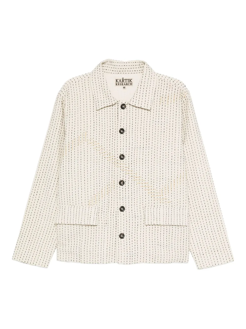 

Пиджак с вышивкой Kantha Kartik Research, нейтральный