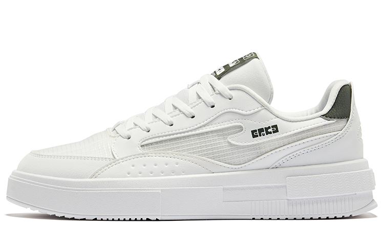 

Кроссовки ERKE Skateboarding Shoes Men Low-top White, белый