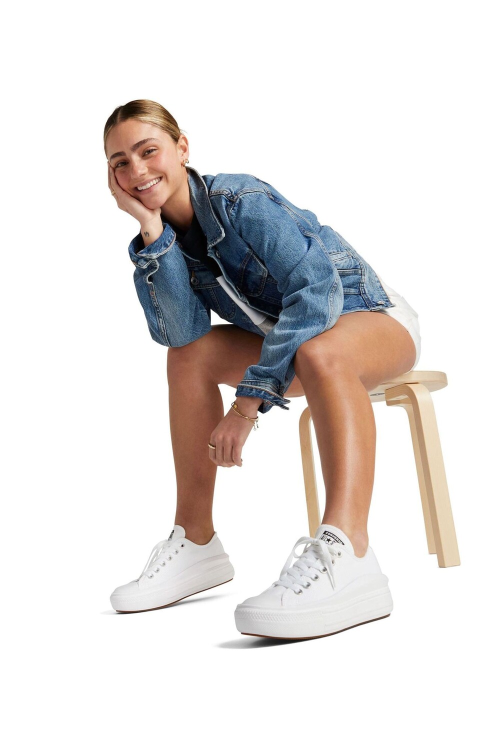 

Кроссовки All Star Move Chuck Ox на платформе Converse, белый