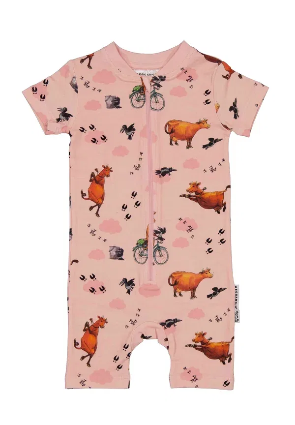 Комбинезон для сна Mamma mu summer sleep suit Geggamoja, розовое облако — фото 2
