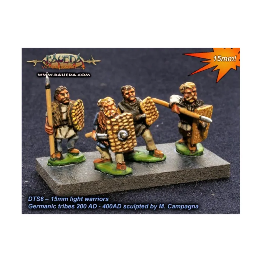 

Легковооруженные воины, Historical Miniatures - Early Germans (15mm) (Baueda)