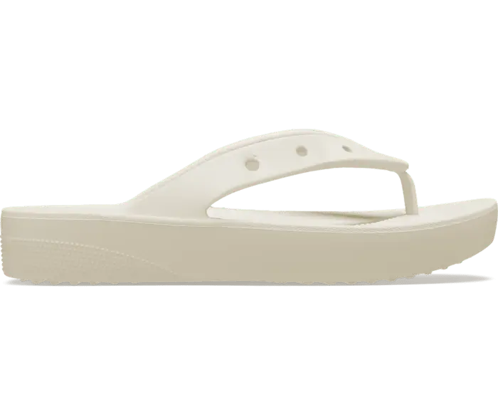 

Классические шлепанцы на платформе Crocs женские, цвет Bone