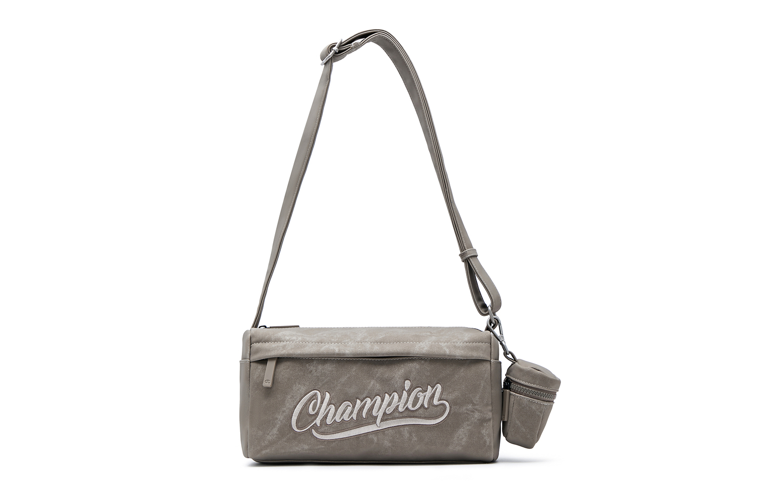 

Champion Сумка через плечо из ткани и искусственной кожи среднего размера унисекс дымчато-серый синий кофейно-коричневый черный, Latte Brown