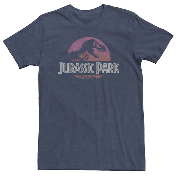

Футболка Big & Tall Jurassic Park с градиентным логотипом заката Licensed Character