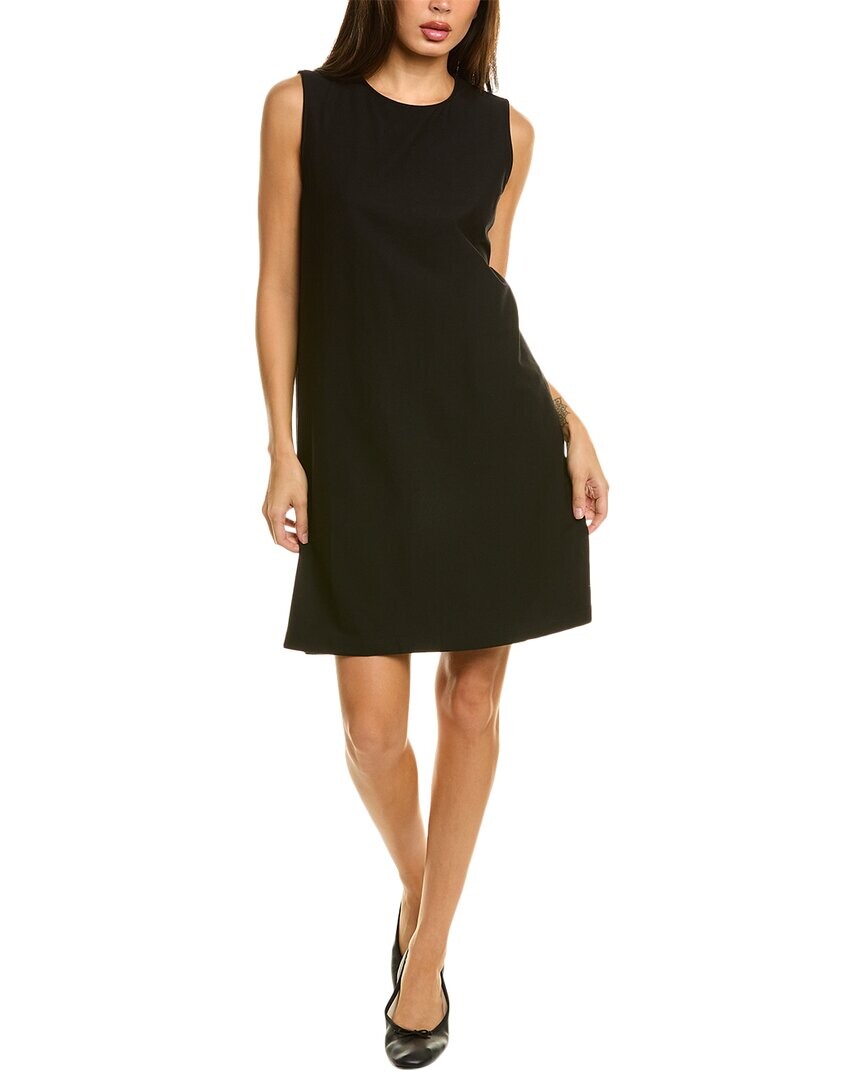 

Платье прямого кроя EILEEN FISHER с круглым вырезом, черный
