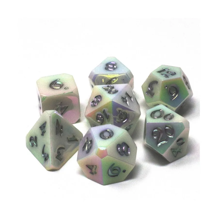 

Поликомплект - серебряные накладки (7), Polymer Poly Sets (Die Hard Dice)