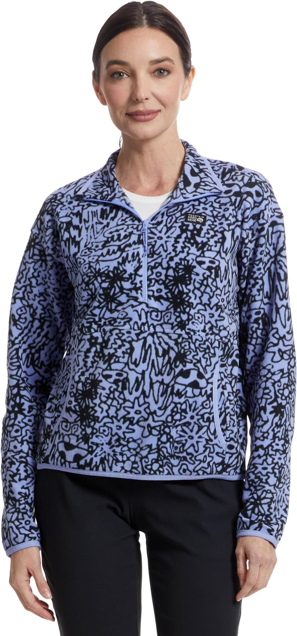 

Пуловер Mountain Hardwear Microchill Pullover, цвет Light Illusion Forager Print