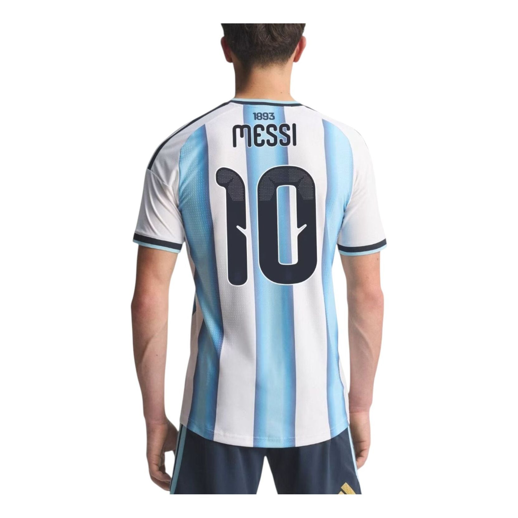 Домашняя футболка Adidas Argentina 26, аутентичная, цвет «белый, ледяной, светло-голубой» — фото 2