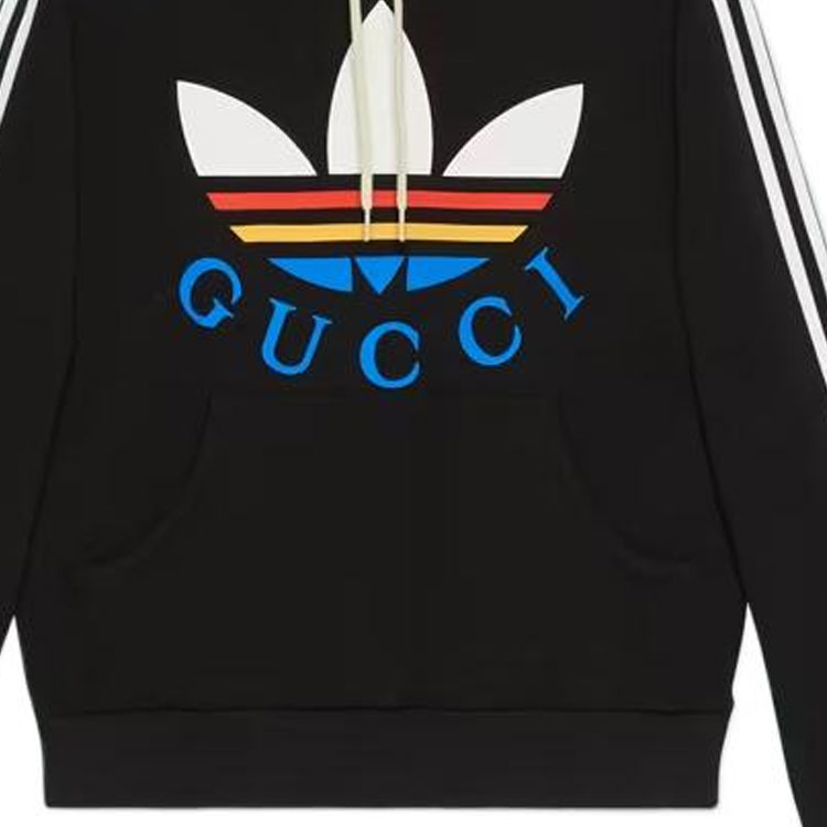 Футболка Adidas Cotton Sweatshirt, черная — фото 2