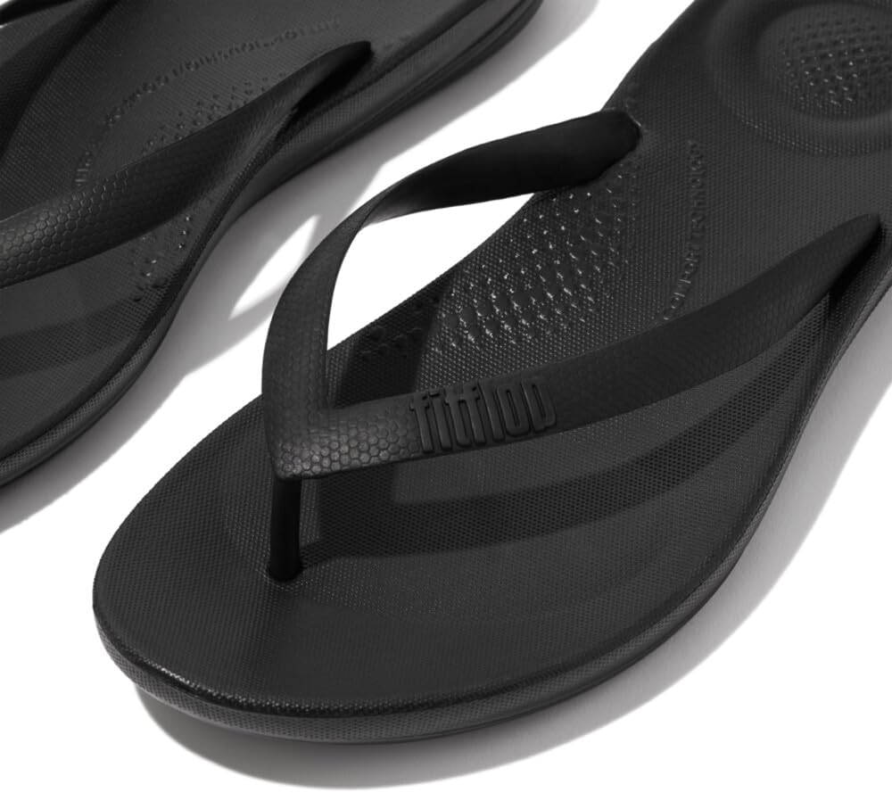 Мужские эргономичные шлепанцы FitFlop Iqushion, черный — фото 3