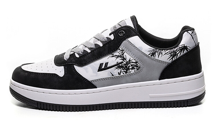 

Кроссовки WARRIOR Skateboarding Shoes Unisex Low-top Gray, черный/серый