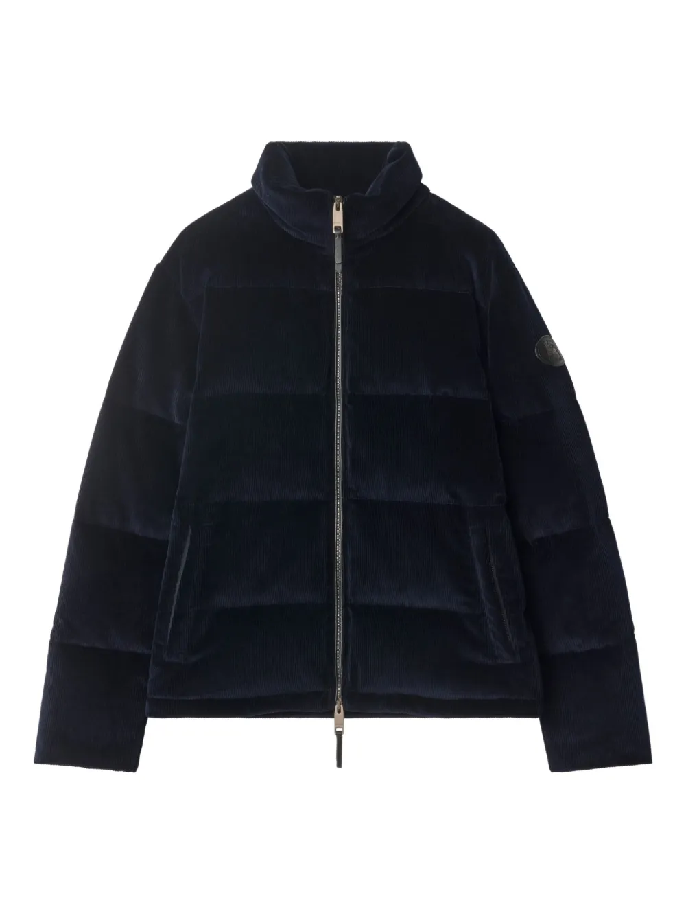 

Вельветовый пуховик BURBERRY, синий