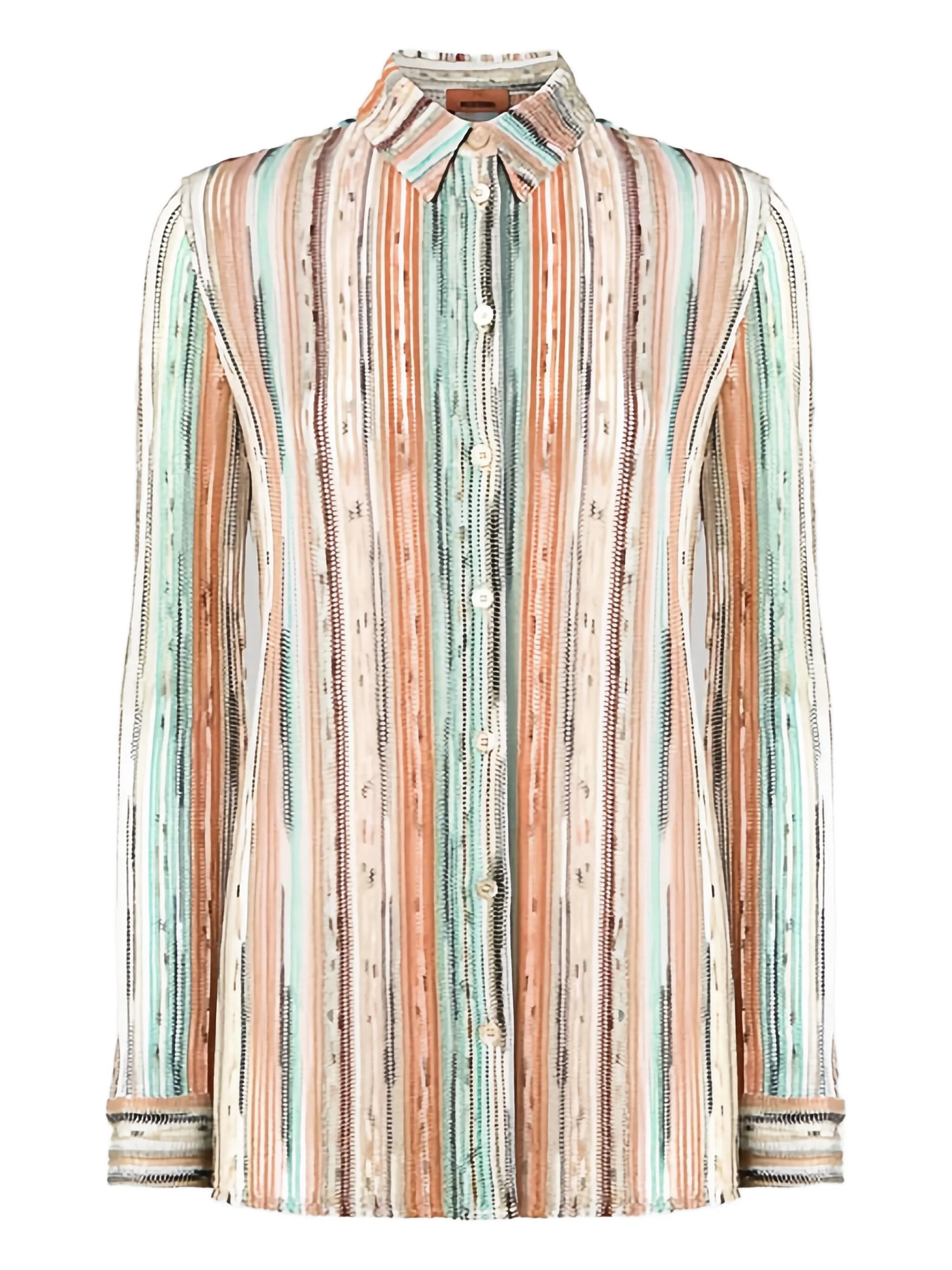 

Полосатый топ с длинными рукавами Missoni, бежевый